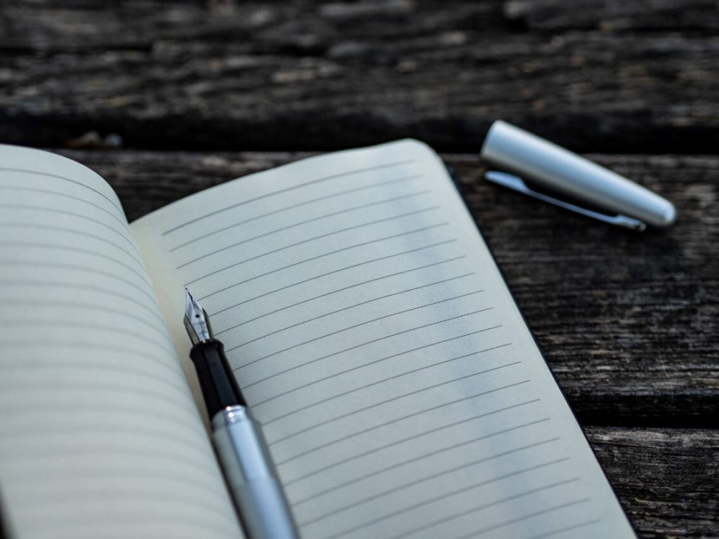 Caderno para criar uma lista de tarefas